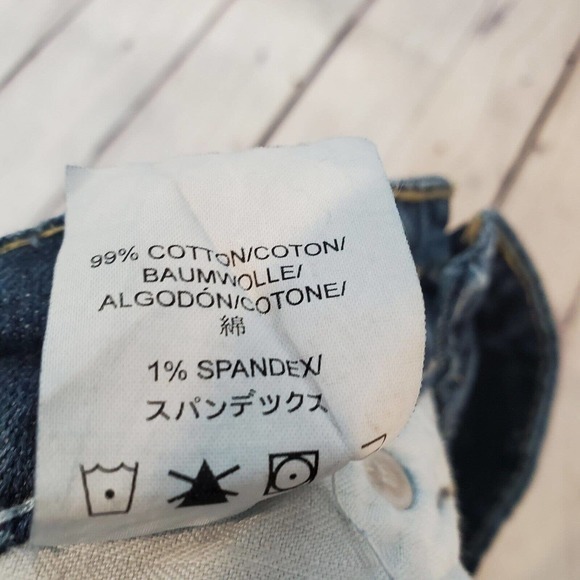 Silver Jeans Santorini Capri Pants Size 29 Blue Denim Stretch Logo Low Rise - Picture 9 of 12